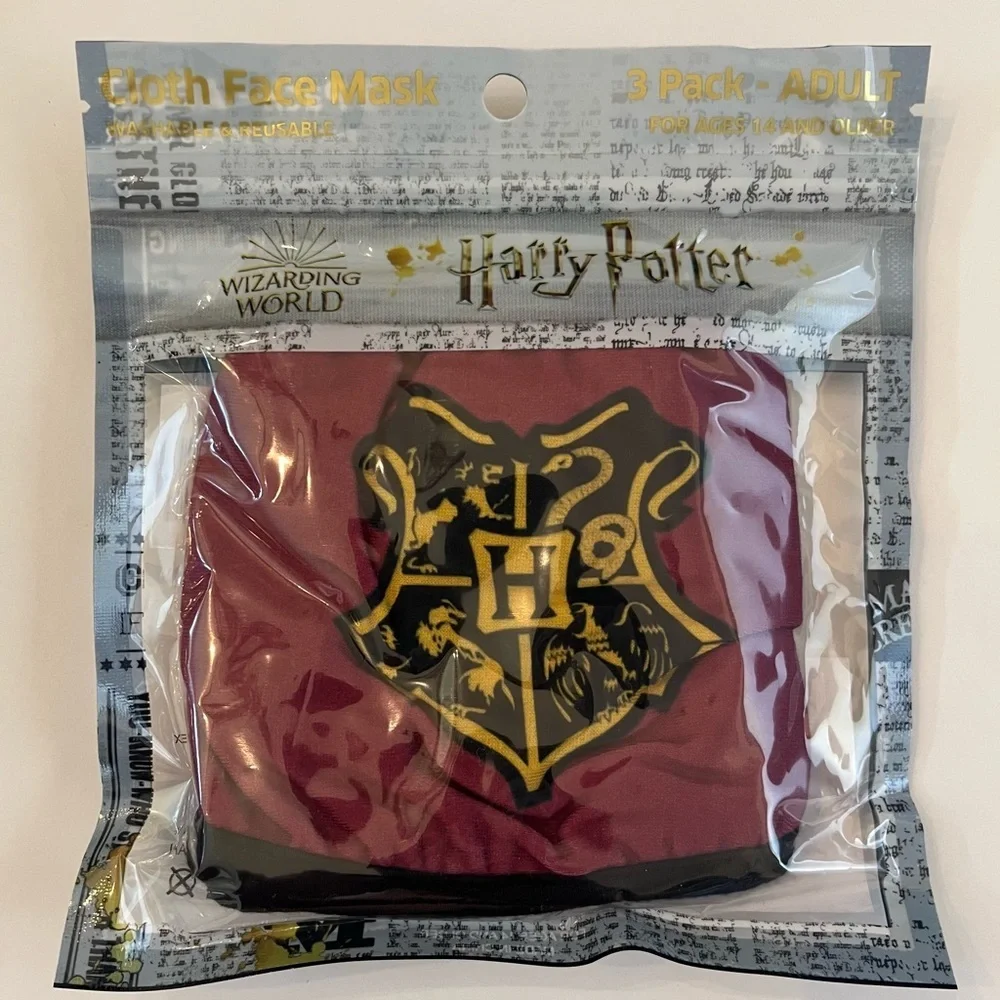 4 brand new packs & sealed Harry Potter Bioworld masks 12 total